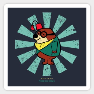 Morocco Mole Retro Japanese Secret Squirrel Sticker